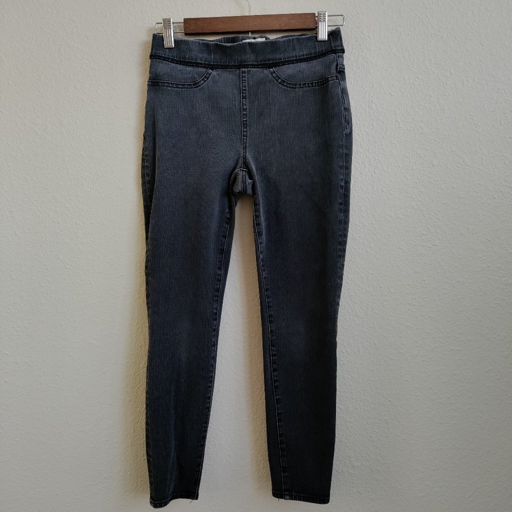 J. Crew Trademark Denim High Rise Elastic Jeggings in Black Size 27